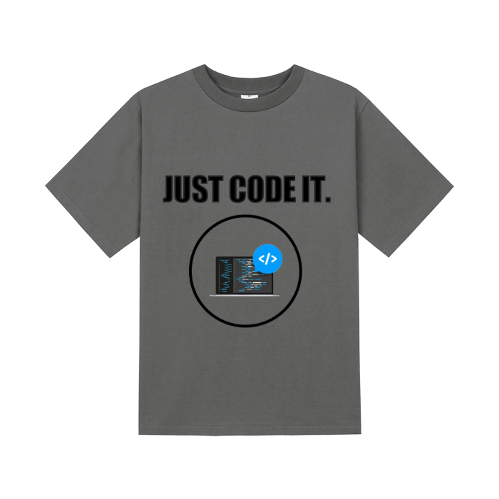 반팔티셔츠16수(그레이) 앞면 프린팅