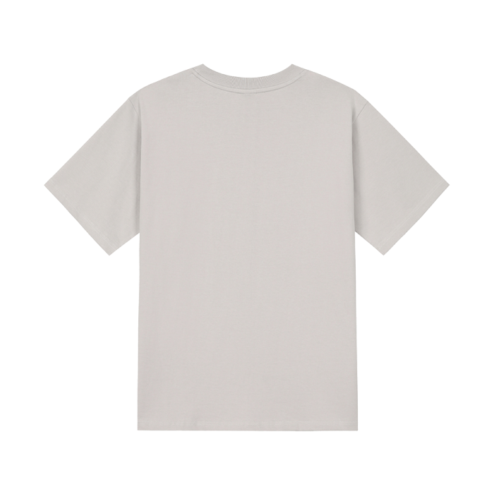 반팔티셔츠16수(베이지) 앞면 프린팅