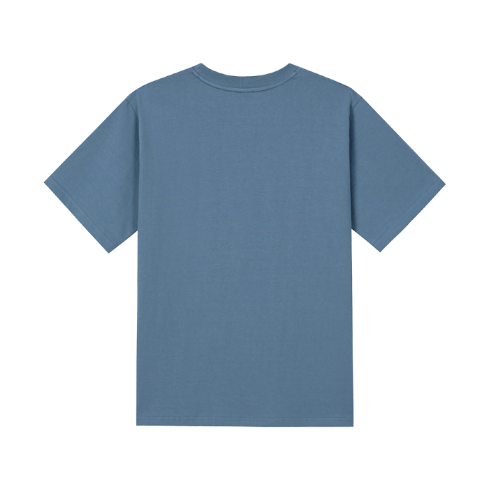 반팔티셔츠16수(네이비) 앞면 프린팅