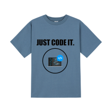 반팔티셔츠16수(네이비) 앞면 프린팅