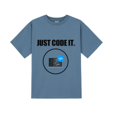 반팔티셔츠16수(네이비) 앞면 프린팅