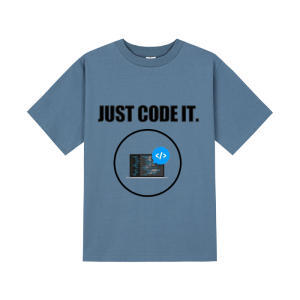 반팔티셔츠16수(네이비) 앞면 프린팅