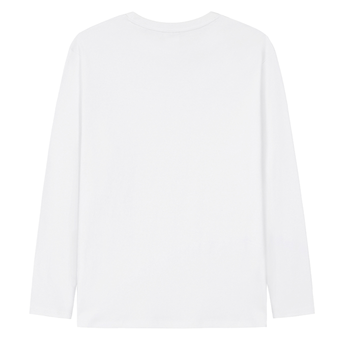 긴팔티셔츠(화이트) 앞면 프린팅