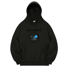 후드(블랙) 앞면 프린팅