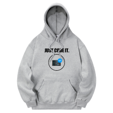 후드(그레이) 앞면 프린팅