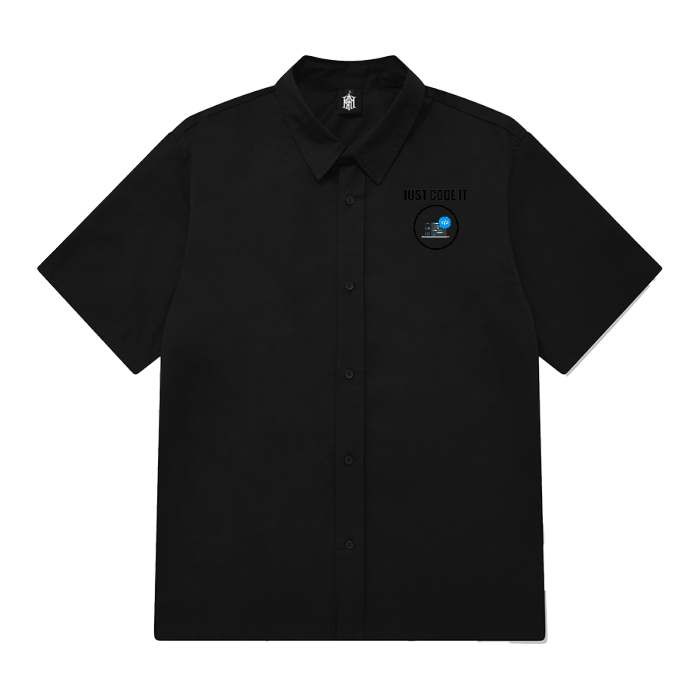 반팔 셔츠 앞면 프린팅