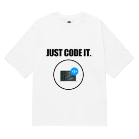 반팔티셔츠 20수(화이트) 앞면 프린팅