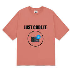 반팔티셔츠 20수(핑크) 앞면 프린팅