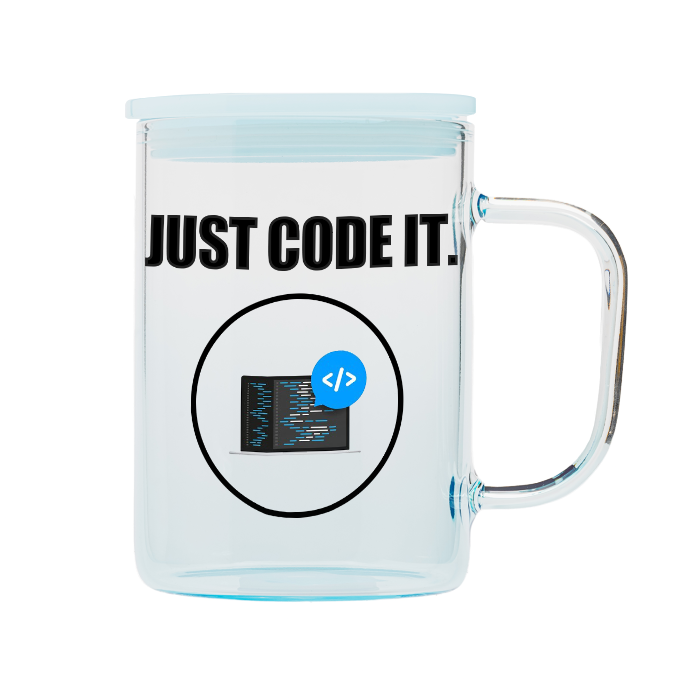 15온스 컬러 유리컵 (블루)