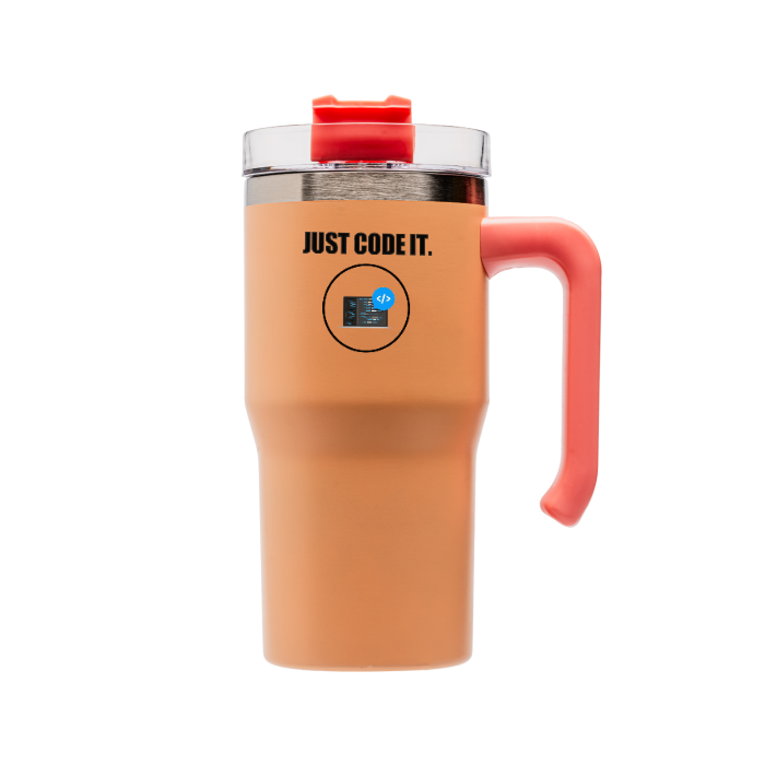 25온스 스테인리스 텀블러 (오렌지)