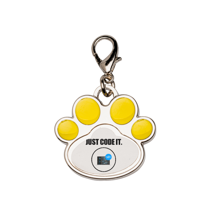 애완동물 이름표 (옐로우)