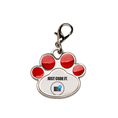 애완동물 이름표 (레드)