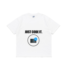 비캔버스 티셔츠 18수(화이트)