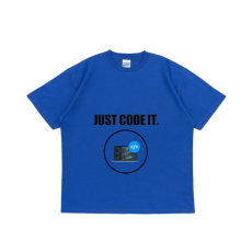 비캔버스 티셔츠 18수(블루)