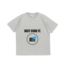 비캔버스 티셔츠 18수(그레이)