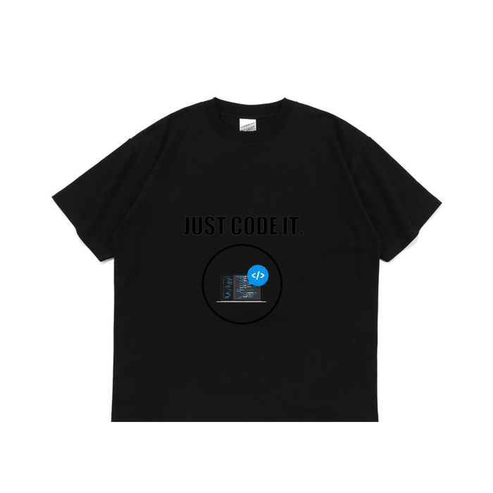 비캔버스 티셔츠 32수 2합(블랙)