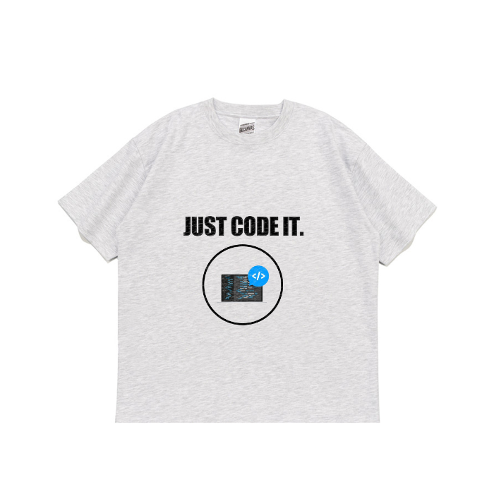 비캔버스 티셔츠 32수 2합(메란지)